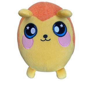 Squeezamals Hedgehog Plush Stuffed Animal Orange Yellow